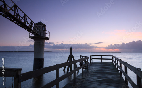Photo: Jetty and lighthouse Jetty and lighthouse