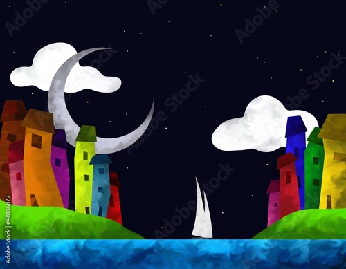 Illustration: paesi di mare paesi di mare