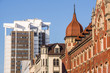 Mix of architectural styles in Katowice downtown, Silesia region