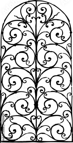 Vector: window grille window grille