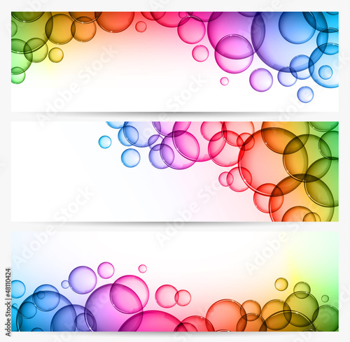 Vector: Bubble banners Bubble banners