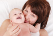 Happy mother and child portrait