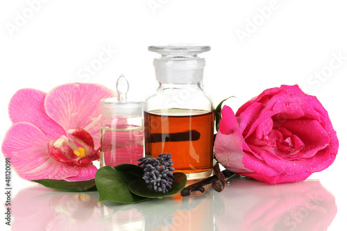 Photo: Create perfume isolated on white Create perfume isolated on white
