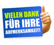 Vielen Dank für Ihre Aufmerksamkeit! Button, Icon