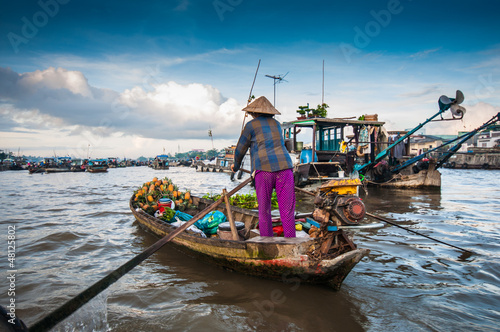 Photo: Cai Rang floating market, Can Tho, Vietnam Cai Rang floating market, Can Tho, Vietnam