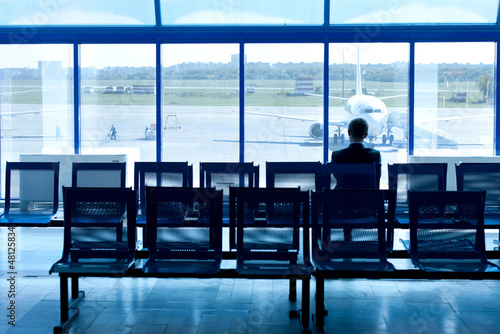 Photo: The waiting room at the airport The waiting room at the airport
