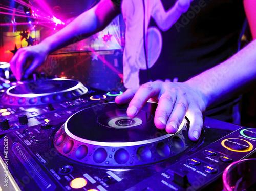 Photo: Dj playing the track Dj playing the track