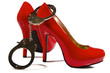 Handcuffs and high heels