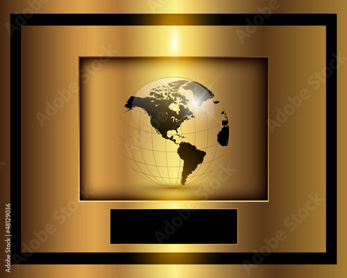 Vector: Business background gold. Business background gold.