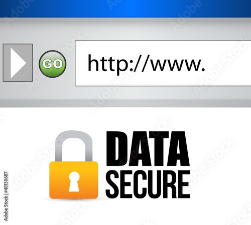 Illustration: image of a data secured message. image of a data secured message.