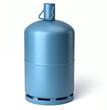 Bouteille de gaz sur fond blanc 1