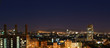 Night view from Montjuic over Barcelona, Spain.