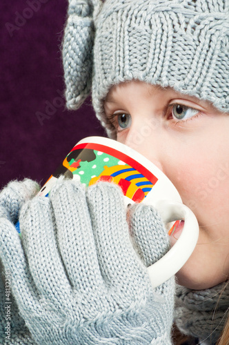 Photo: Girl drinking Girl drinking