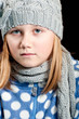 Girl in winter clothes