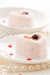 Heart-shaped dessert for Valentine's Day