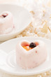 Heart-shaped dessert for Valentine's Day