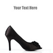 Black high heel women shoes