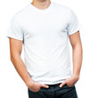 Teenager With Blank White Shirt