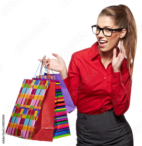 Photo: Beautiful shopping woman Beautiful shopping woman