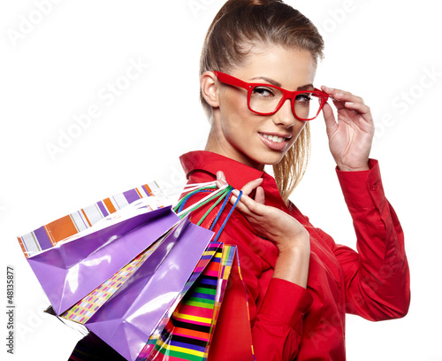 Photo: Beautiful shopping woman Beautiful shopping woman