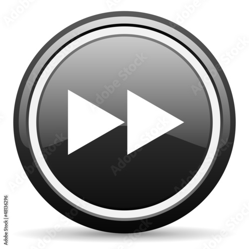Illustration: scroll black glossy icon on white background scroll black glossy icon on white background