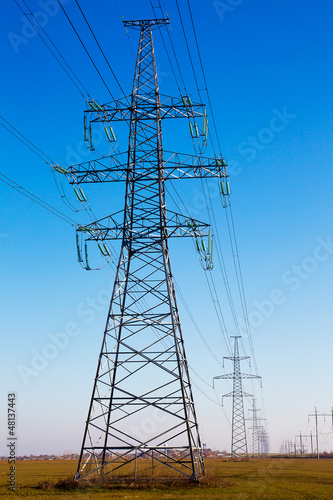 Photo: Electric power lines Electric power lines