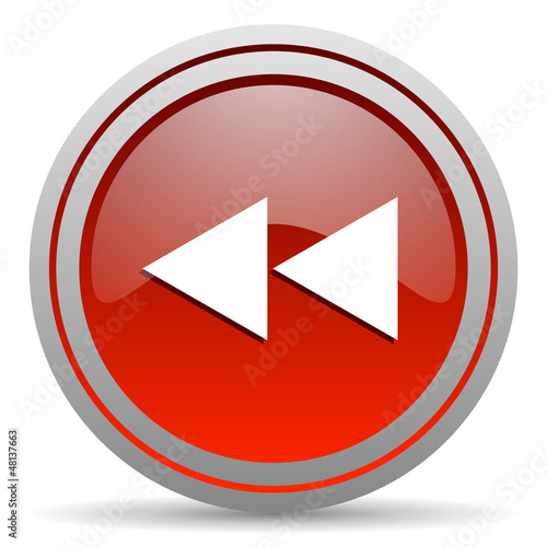 Illustration: scroll red glossy icon on white background scroll red glossy icon on white background