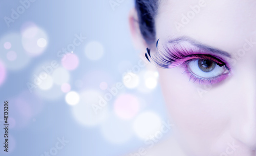 Photo: Occhio ragazza makeup rosa Occhio ragazza makeup rosa