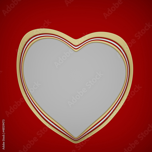 Illustration: Elegant Valentines day blank card design Elegant Valentines day blank card design