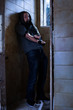 Photo: Drug Addict Injecting Heroin in Abandoned Building Drug Addict Injecting Heroin in Abandoned Building