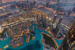 Dubai Fountain Area from Burj Khalifa