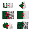 Algerian flag collage
