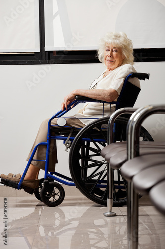 Photo: Elderly Woman On Wheelchair Elderly Woman On Wheelchair