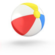 Beach ball isolated on white background