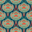 Oriental seamless paisley wallpaper pattern