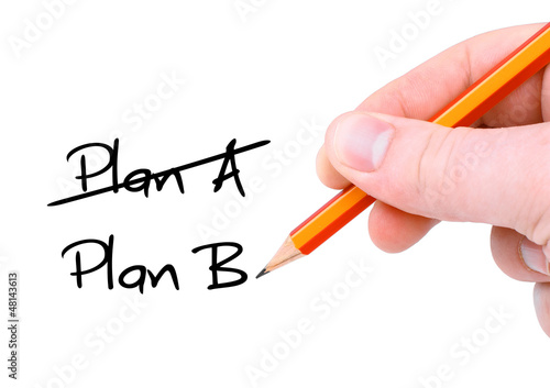 Photo: Plan A / Plan B / Handschrift Plan A / Plan B / Handschrift