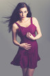 the purple dress