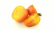Red ripe persimmons
