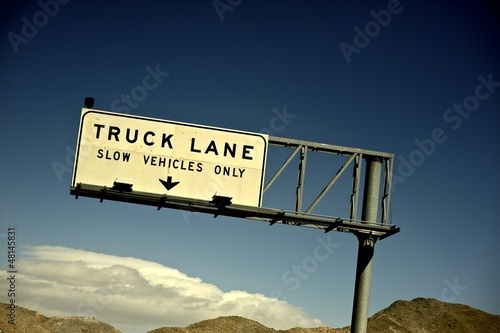 Photo: Truck Lane Truck Lane