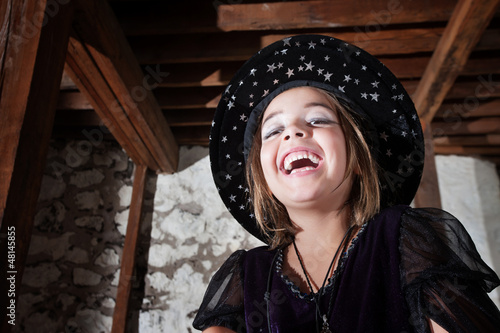 Photo: Cute Young WitchLaughing Cute Young WitchLaughing