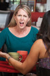 Photo: Outraged Lady in Cafe Outraged Lady in Cafe
