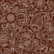 Henna Pattern Seamless Paisley Mehndi Tattoo Design