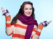 Photo: Woman in winter dress Woman in winter dress