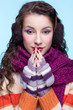 Foto: Woman in winter dress Woman in winter dress