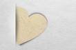Photo: Valentine's day card with Heart Paper texture background Valentine's day card with Heart Paper texture background