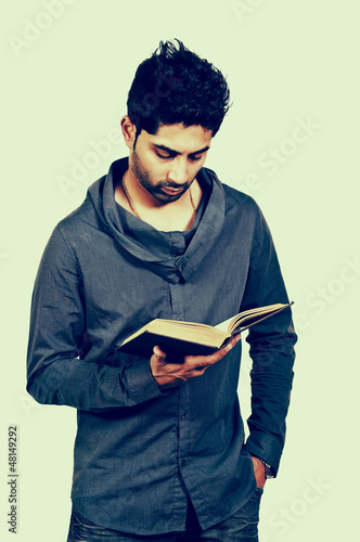 Photo: Man Reading a Book Man Reading a Book