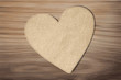 Vector: Valentine's day card with Heart Paper on wooden background Valentine's day card with Heart Paper on wooden background