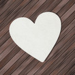 Vector: Valentine's day card with Heart Paper on wooden background Valentine's day card with Heart Paper on wooden background