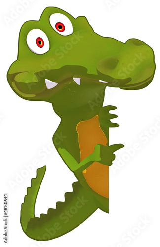 Illustration: Fun crocodile Fun crocodile