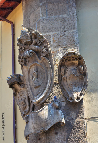 Photo: Town hall building. Viterbo. Lazio. Italy. Town hall building. Viterbo. Lazio. Italy.
